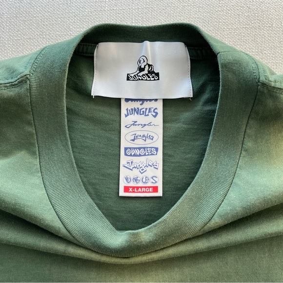 Green Acid Wash Boxy T-shirt XL - Picture 7 of 9